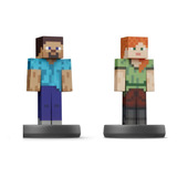 Amiibo Steve And Alex - Minecraft