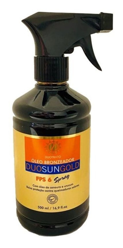 Óleo Bronzeador Cenoura E Urucum Duotrato 500ml Spray