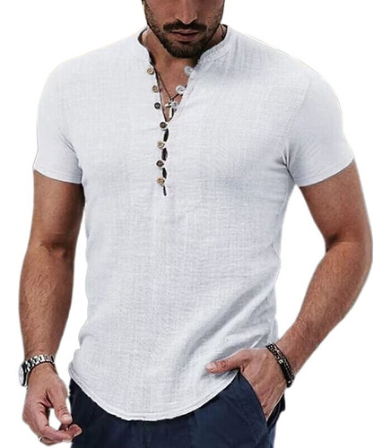 Camisa De Hombre Suelta Casual Viaje Playa Diario