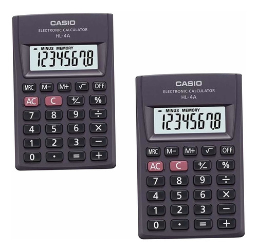 ( 2 ) Mini Calculadora Básica De Bolsillo Casio Portátil