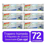 Trapero Húmedo Desechable Para Pisos 72unds Por Mayor