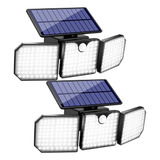 Lámpara De Pared Solar Motion Flood Impermeable De 230 Led C