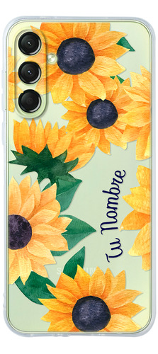 Funda Para Galaxy Para Mujer Girasoles Con Tu Nombre