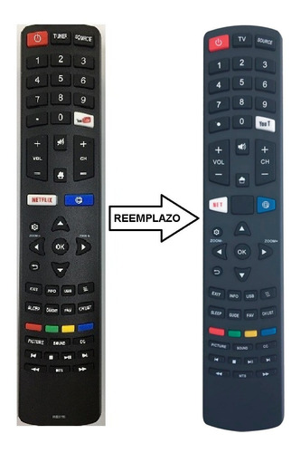 Control Remoto Kb49t6600suh Para Ken Brown Smart Tv