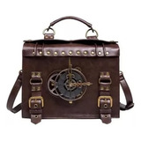 Bolso Steampunk De Cuero Bolso Bandolera Vintage Gothic