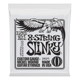 Guitarra Eléctrica Ernie Ball De 8 Cuerdas Slinky Nickel Wou