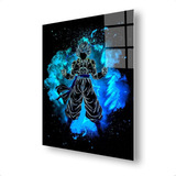 Cuadro Metalico Gogeta Fuego Azul Dragon Ball  Art Aluminio 