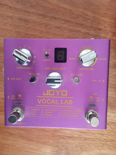 Pedal De Efecto Joyo Revolution Vocal / Impecable