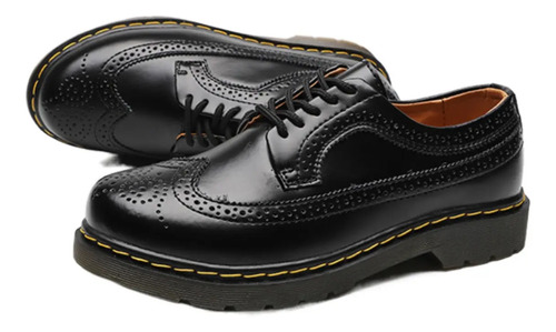 Zapatos Dr-martin, Brogues, Zapatos De Cuero Británicos