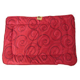 Tapete Cama Perro Arabesque Grande Rojo Espiral 110x90cm