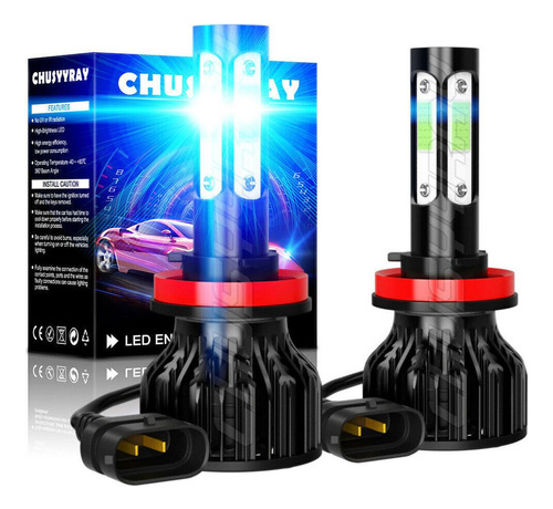 Luces Led 8000k Auto K9 Plug&play 11.000lm Azul Hielo