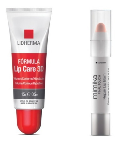 Lidherma Bálsamo Reparador De Labio + Emulsión Humectante 3d