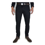 Pantalon Dril Licrado Para Hombre Clasico Bolsillos Parche