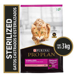 Alimento Gato Castrado Purina Pro Plan Sterilized 3kg. Np