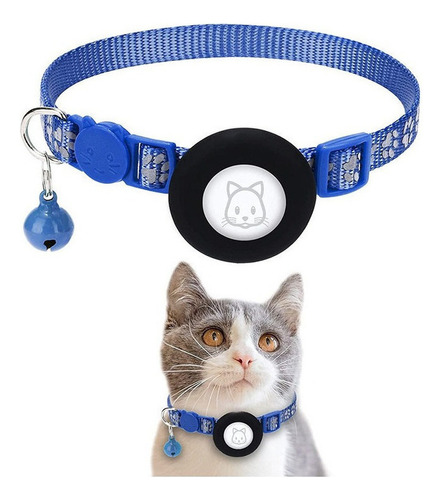 Collar Para Gato Integrado Para Airtag Con Gps Reflectante