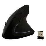 Mouse Kolke Vertical Inalambrico Dpi Ajustable 7 Botones  Color Negro