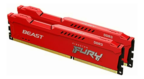 Kingston Fury Beast Red 8gb Kit (2x4gb) 1866mhz Ddr3 Cl10