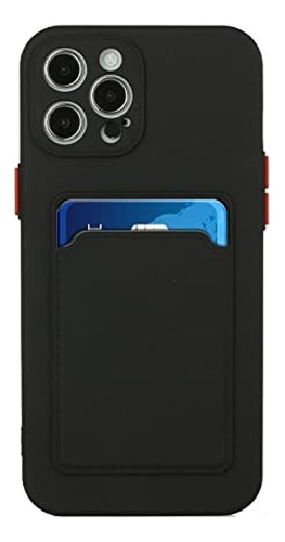 Capa Case Macia Silicone Porta Cartão Para iPhone 13 Pro