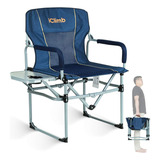 Iclimb Silla De Malla Plegable De Camping Compacta Resisten. Color Azul Marino 1 Unidad