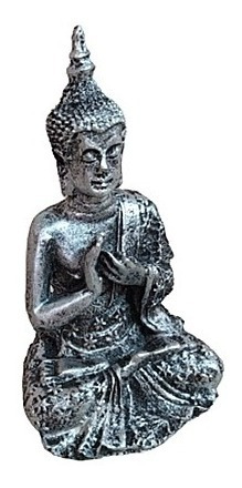 Buda Hindu Tibetano Orando Pequeno  Cor Prata 
