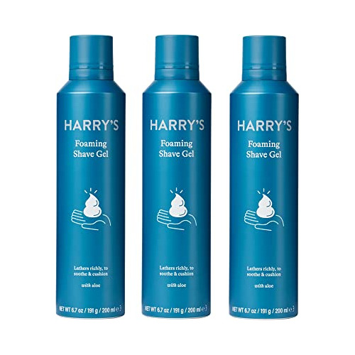 Gel De Afeitar Harry's Con Aloe - 3 Pack 6.7oz.