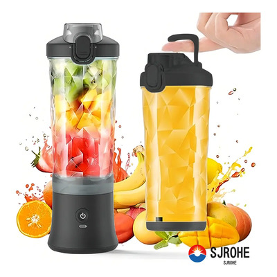 SJROHE 150W Extractor de Jugos MINI USB Eléctrico Compacto Batidora Portátil para Jugos Naturales,Licuadora Multifunción sin BPA 6 cuchillas afiladas Capacidad de jugo de 600 ml extractor de frutas | Envío gratis