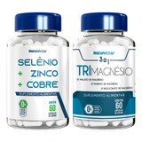 Combo Selênio Cobre Zinco + Trimagnésio 60 Cápsulas