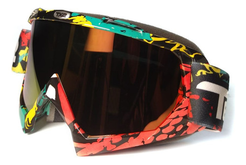 Gafas Para Motociclista Goggle Techx2 Graficos Mica Torna