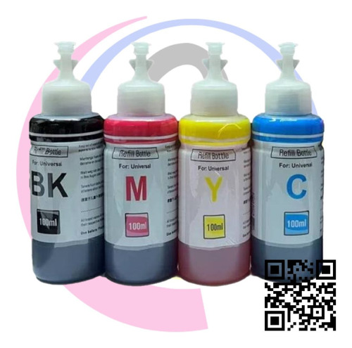 Botellas De Tinta Hp Canon Epson Brother De 100ml