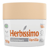 Desodorante Creme 55g Antitranspirante Vanilla Herbissimo