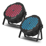 2 Cañones Led 80 Par Led X 3w Full Color Rgb - Steelpro