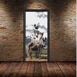 Vinilo Para Puerta Caballo Horse Animal Naturaleza M13