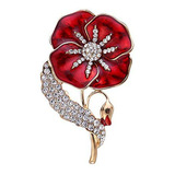 Ailuor Broche De Amapola De Esmalte Pin De Solapa, Para Que 