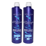 Kit Shampoo + Condiconador Platinado Tróia Hair 2x500ml