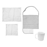 Set De Jardin Taza Servilleta Individual Tohalla Blanco