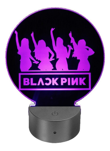 Lámpara Ilusión 3d   Black Pink Kpop   + Control Remoto