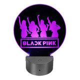 Lámpara Ilusión 3d   Black Pink Kpop   + Control Remoto