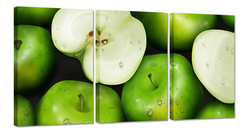 Zlove 3 Piezas De Decoracion De Pared Para Cocina, Manzanas
