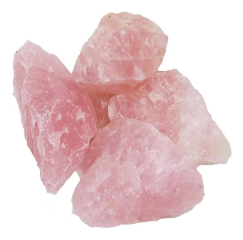 Pedra Quartzo Rosa Natural Bruta 300g Cada Unidade