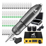 Kit De Máquina De Tatuaje Profesional Anghietattoo Con 40