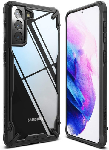 Capa Com Carregamento Sem Fio Ringke Fusion X Galaxy S22 Ultra Black Com Design S21 -tela 6.2 Galaxy