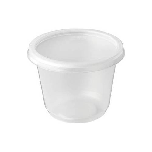 Pote / Envase Plástico 8 Oz Con Tapa  (25 Uds)