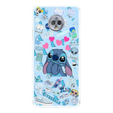 Capinha Compatível Motorola G6 Plus Stitch Azul