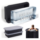 Molde De Bloque De Hielo Extra Grande Para Baño De Hielo, Ac