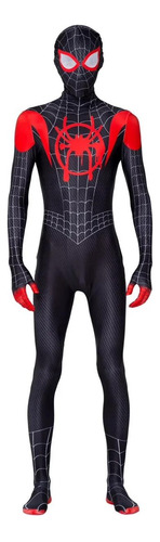 Disfraz Spiderman Miles Morales Lycra  Para Adultos