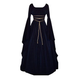 Vestido Vintage For Mujeres Vestido Medieval De Halloween