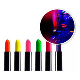 Lápiz Labial Fluor Glow Pinta Labios Neón Fluo Luz Negra X6