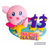 Cake Topper Kirb Mario Videojuego Estrel Vela Pasta Francesa