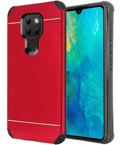 Funda Case Protector Aluminio Para Huawei Mate 20 + Cristal