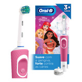 Escova Dental Elétrica Infantil Princesas Kids Oral-b Bivolt